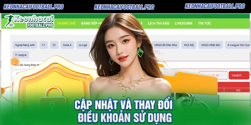 Cập Nhật Và Thay Đổi Điều Khoản Sử Dụng